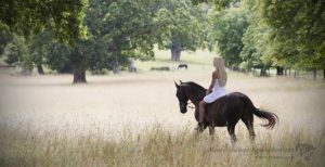 White dress equine horse portrait equestrian New Forest Hampshire Henry Szwinto Photography